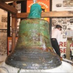 The Dreamland Pier bell after it was pulled up from the ocean floor