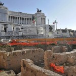 Metro C excavation in Piazza Venezia, Rome