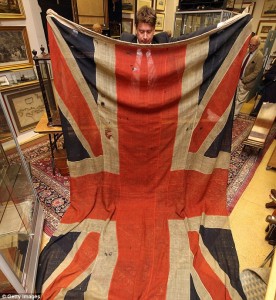 Union Jack that flew at Trafalgar