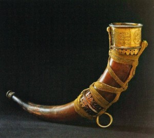 Drinking horn made from the last aurochs, ca. 1627