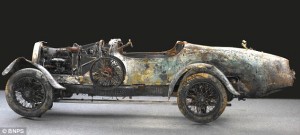 The "Drowned Bugatti" on display