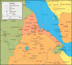 Map of Eritrea and East Ethiopia 