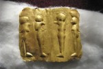 Gold relief of four sons of Horus