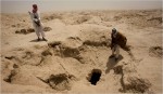 Looted Sumerian tomb near Dhahir