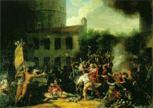 'La prise de la Bastille' by Charles Thévenin, 1793