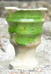 Mid-16th century beaker used for drinking wine or sack (Tudor sherry)