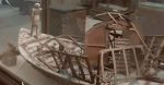 Damaged artifact in Cairo Museum, still from Al Jazeera footage
