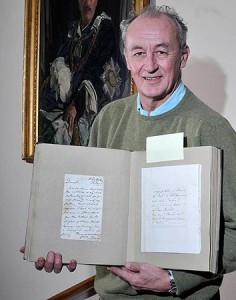 Robert Burns letter to James Gregory, held by 10th Duke of Roxburghe