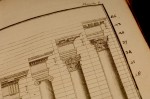 Freart de Chambray’s "Parallele de l'architecture antique avec la moderne" with calculations by Thomas Jefferson in the margin