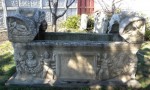 Roman sarcophagus in Ruptsi back yard