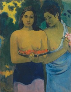 "Two Tahitian Women" by Paul Gauguin, 1899
