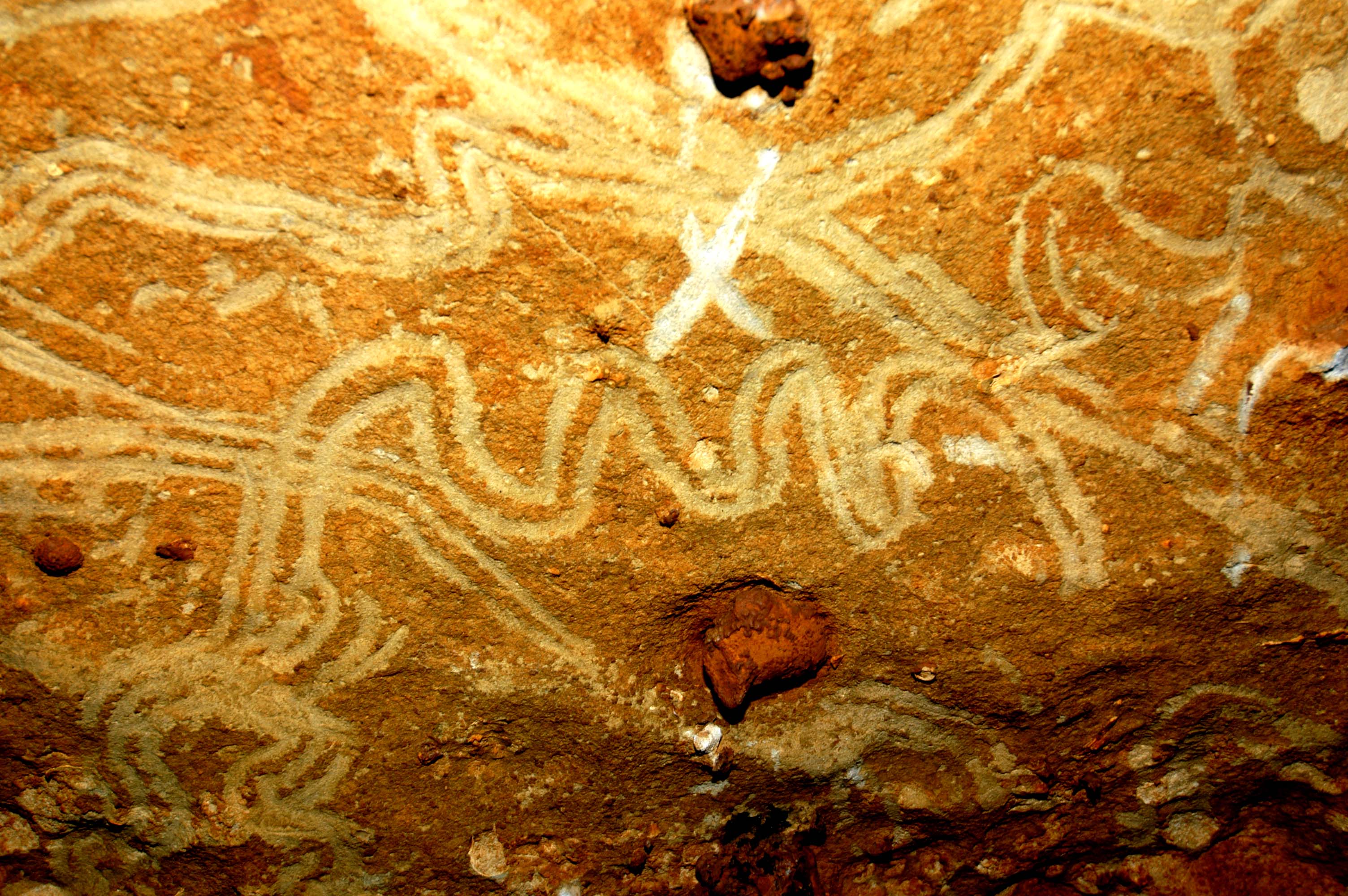 Permanent Link: Stone Age children finger painted on cave walls.