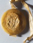 William Wallace's seal (back), strung bow with arrow