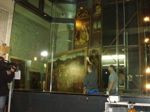 Dismantling the central panel