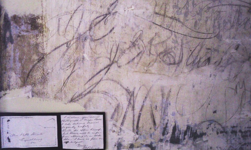 JEB Stuart signature on the wall, confirmed signatures bottom left