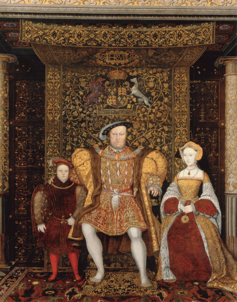 Henry VIII, Jane Seymour and Prince Edward by Hans Holbein, ca. 1545