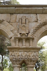 Detail depicting the castle of King Alfonso VIII, 1155-1214, probable modern replacement of the original