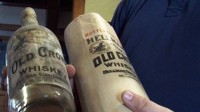 Bryan Fite holds Hellman's Celebrated Old Crow Whiskey
