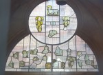Medieval stained glass reused in Coventry Cathedral