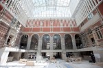 One side of the new courtyard facing the central passageway