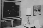 Second bedroom of Suite 850, Eakins' "Swimming Hole" (left) and Russell's "Lost in a Snowstorm" (right)