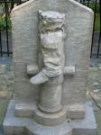 Benedict Arnold Boot Monument on the spot where he was shot in Saratoga National Historical Park; his name is not mentioned anywhere on it