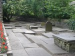 Inscribed grave slabs in the Old Bell Chapel churchyard