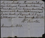 Note from Eleanor Austen, wife of Rev. Henry Austen, Jane's brother, to her niece Caroline bequeathing her the ring