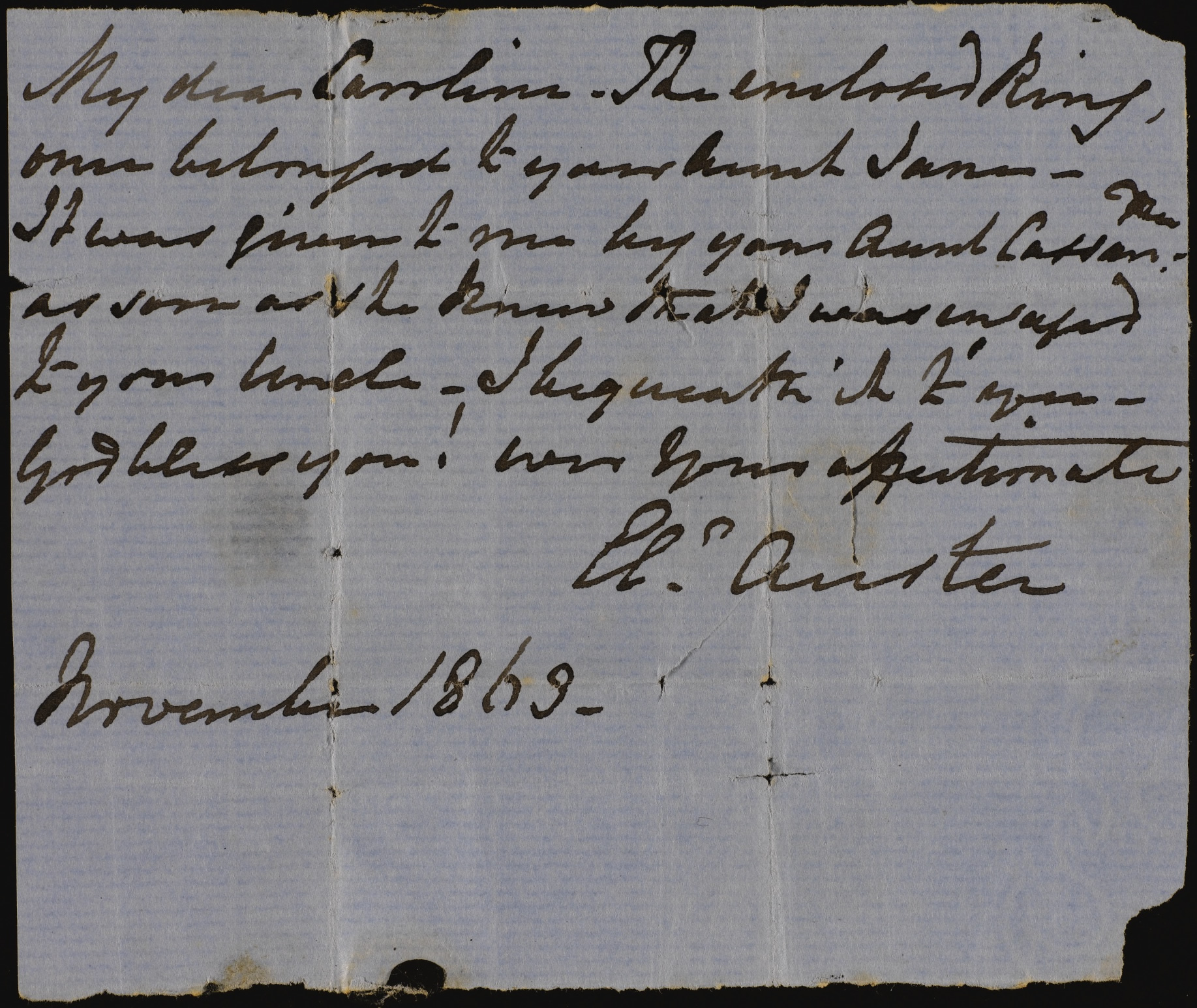  - Note-from-Eleanor-Austen-wife-of-Henry-SIL-of-Jane