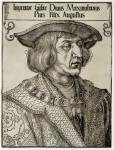 Portrait of Emperor Maximilian I by Albrecht Dürer ca. 1519, © Albertina, Vienna