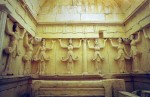 Caryatids and relief from Thracian tomb of Sveshtari
