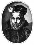 Print showing Tycho Brahe's nose prosthetic