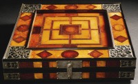 1607 amber gameboard, closed