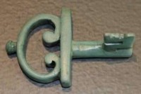 Bronze key from the Gallo-Roman era found at Bassing