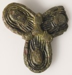 Trefoil brooch carved with geometric shapes, late 8th/early 9th century A.D.