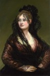 Portrait of Doña Isabel Cabos de Porcel wearing a mantilla, by Francisco Goya, ca. 1805