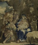 Adoration of the Shepherds, tapestry in the Life of Christ cycle, 1643-1656. Collection of the Cathedral of St. John the Divine. Photo by John Bigelow Taylor.