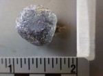 Musket ball after testing when some of the patina was removed for analysis. Photo courtesy Dan Sivilich/BRAVO.