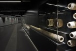 Clay and lead pipes from the 1st century A.D. on display at San Giovanni station. Photo by Andrew Medichini/AP.