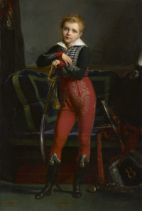 Alexandre Jean Dubois-Drahonet (French, 1791-1834), Portrait of Achille Deban de Laborde, 1817, Oil on canvas, 59 x 39.6 in. Clark Art Institute, 2017.2.
