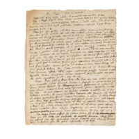 Newton manuscript notes on Tumulus Pestis, recto. Photo courtesy Bonhams.