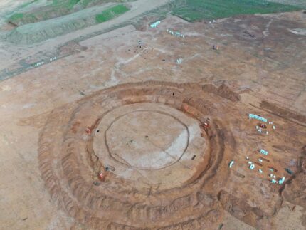 Overview of excavation at Overstone. Photo courtesy MOLA.
