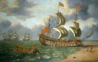 Danckerts, Johan, c.1615-1687; The Wreck of the 'Gloucester' off Yarmouth, 6 May 1682. Photo courtesy  National Maritime Museum.