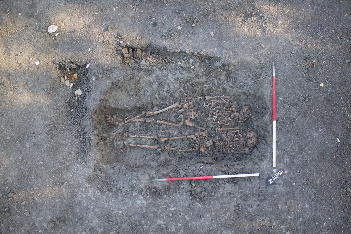 Roman mother buried with child, in-law