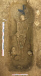 Burial 1064 with grave goods of pottery, from 5th century rural necropolis. Photo © S. Viller, Inrap.