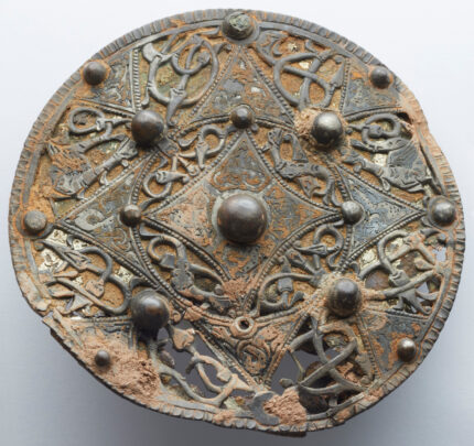 Cheddar brooch before conservation. Photo courtesy the Museum of Somerset.