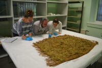 The kahu kākāpō after conservation and mounting ©2022 Trustees of the British Museum, ©2022 Culture Perth and Kinross.