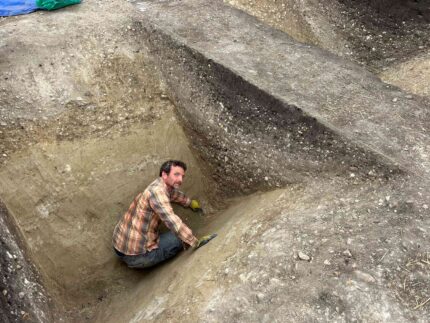 Enclosure excavated. Photo courtesy University of West Bohemia.