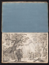 Drawing on white paper from the Van Eeghen Drawing Book by Rombout Uylenburgh. Photo courtesy the Rijksmuseum.