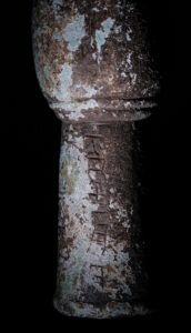 Detail of inscription the weapon. Photo courtesy National Naju Institute of Cultural Heritage.